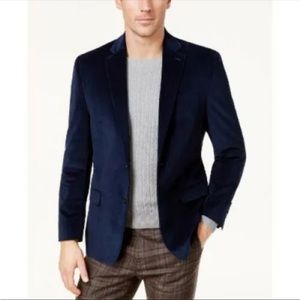 Ralph Lauren Classic-Fit Ultraflex Corduroy Sport Coat in Navy. Size 54 long.